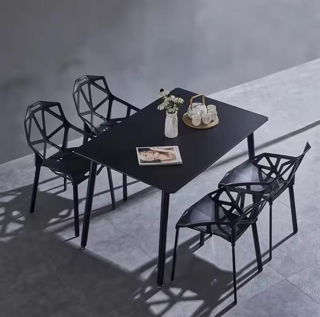 Modern simple geometric pattern like plastic chairs
