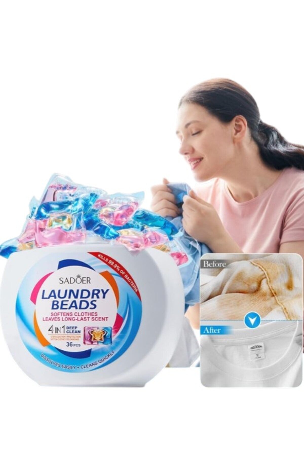 36pcs 4-in-1 Laundry Cleaning Pods