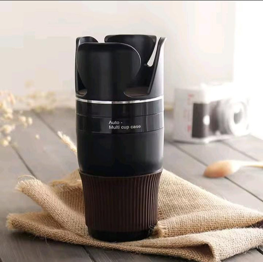 Adjustable 5-1 multifunction rotating car cup holder