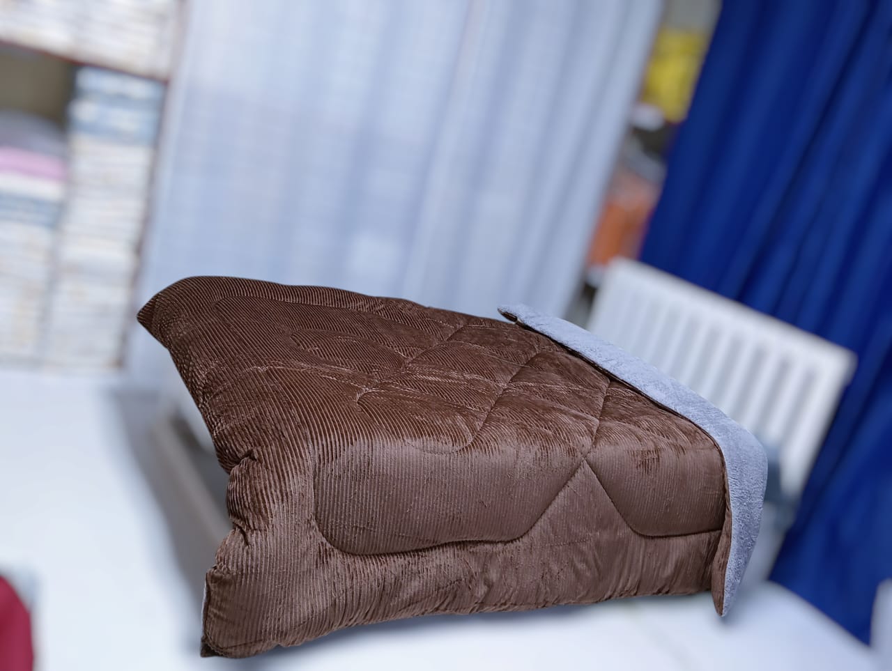 Single velvet duvet