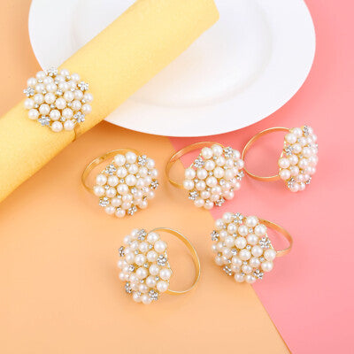 Napkin Ring Holder With Beads