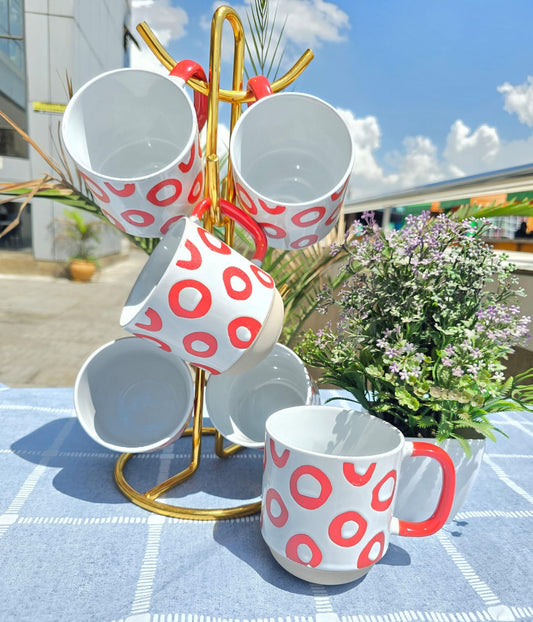 6PC  TEA/COFFEE mugs 380ml