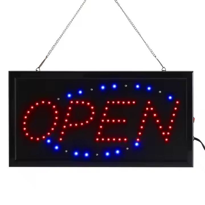 LED Rectangular Italic Open Sign is a great option for attracting attention to your business