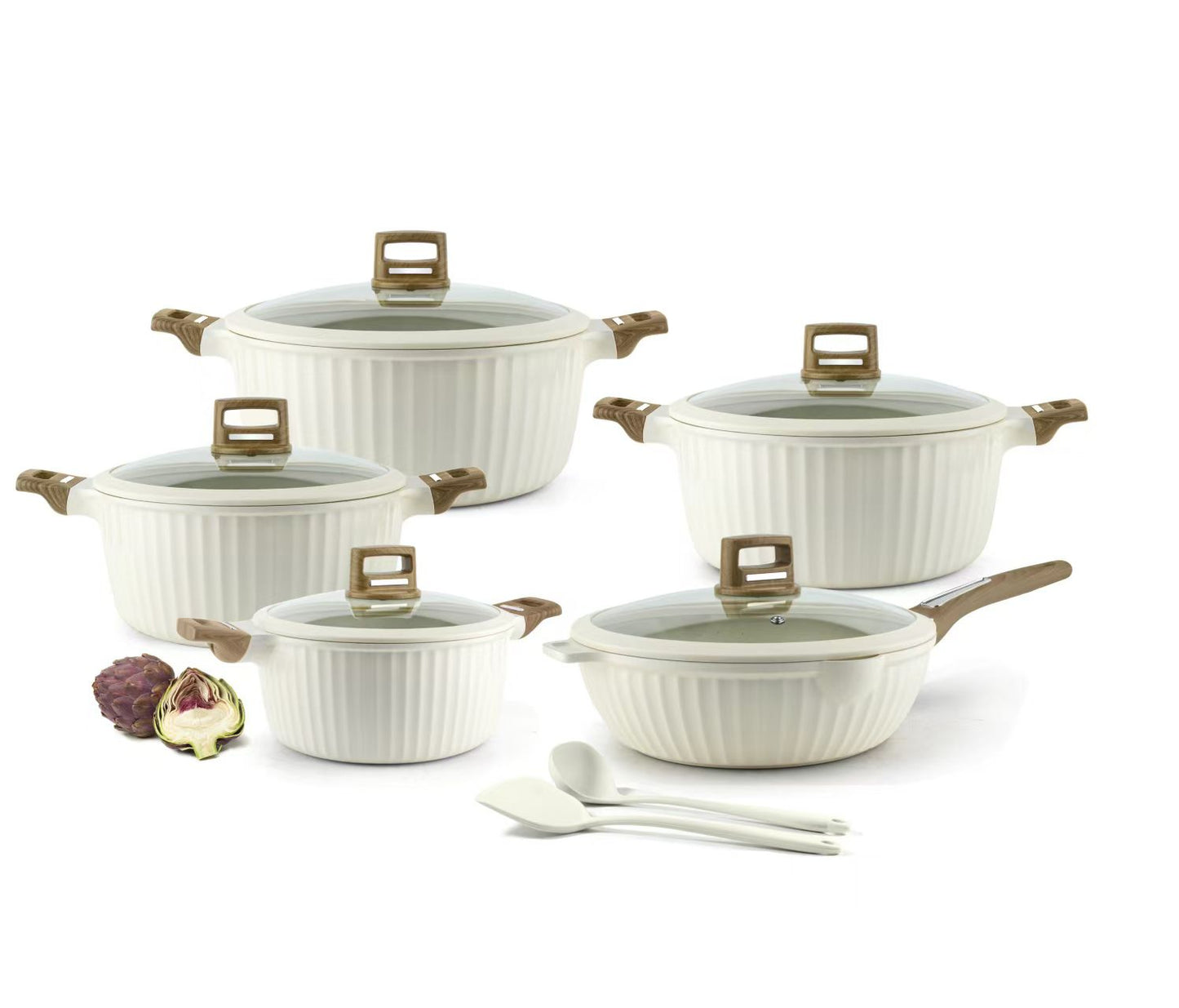 12 PCs set Granite cooking pots