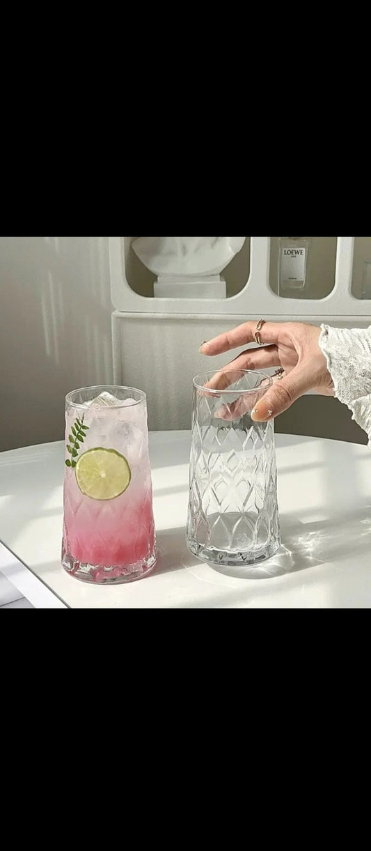 Unique Diamond Aesthetic Highball Glass