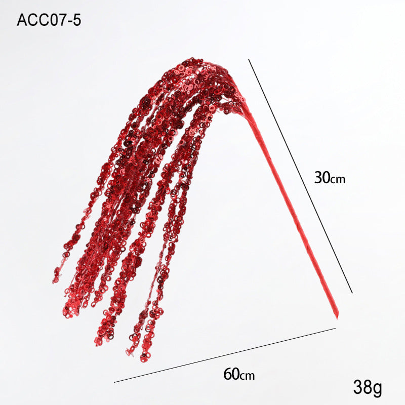 60CM Glitter Twig Ornaments Branches