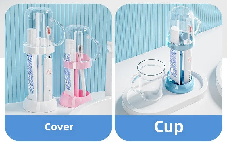 Toothbrush Holder With Gargle Cup
