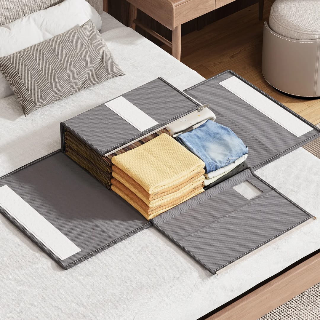 Stackable Fabric Closet Storage Organizer Box
