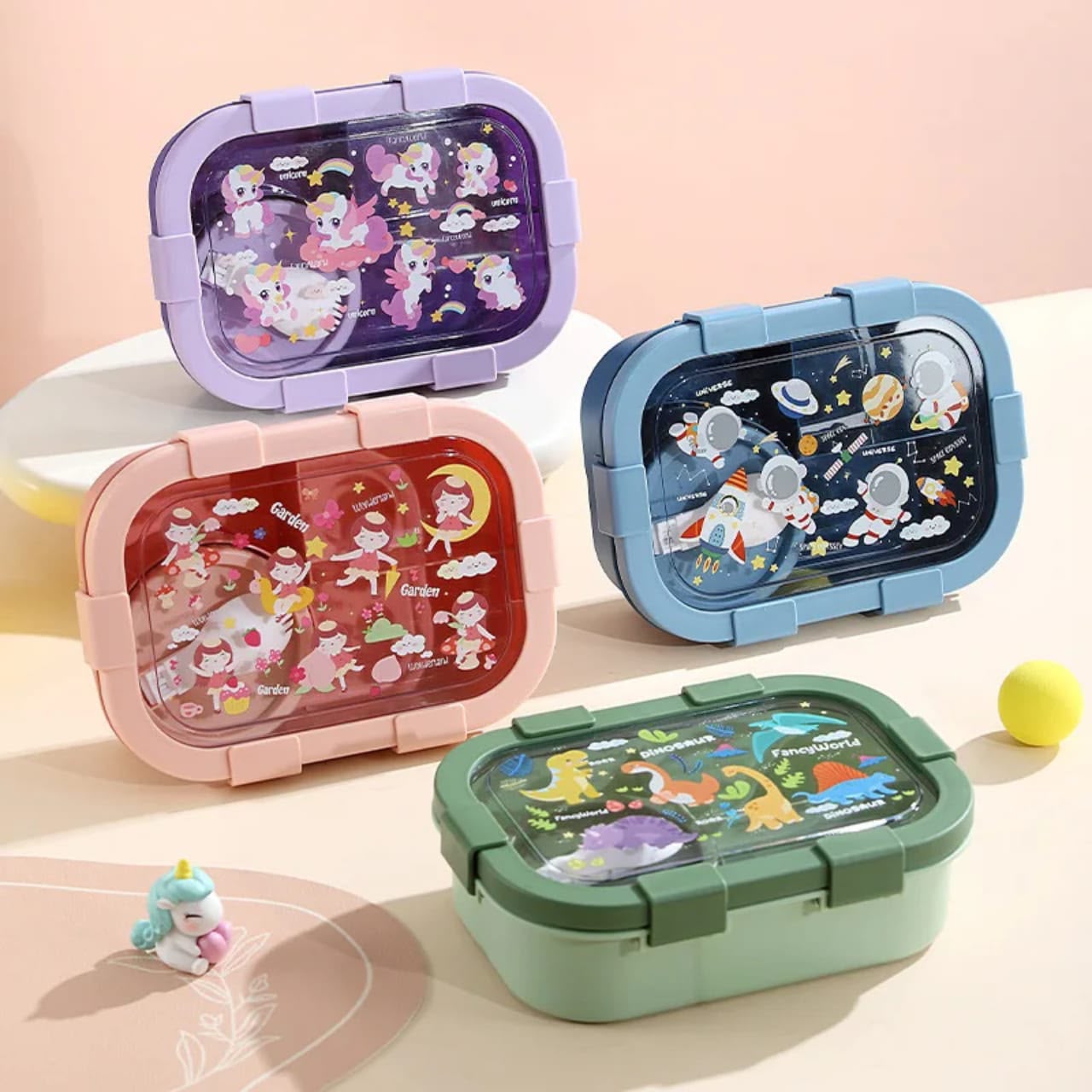 4-Compartment Bento Lunch Box