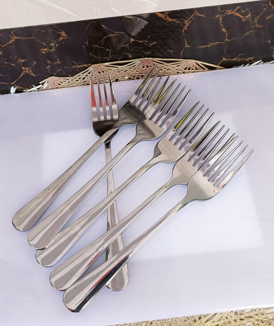 6pcs Heavy gauge stainless steel forks