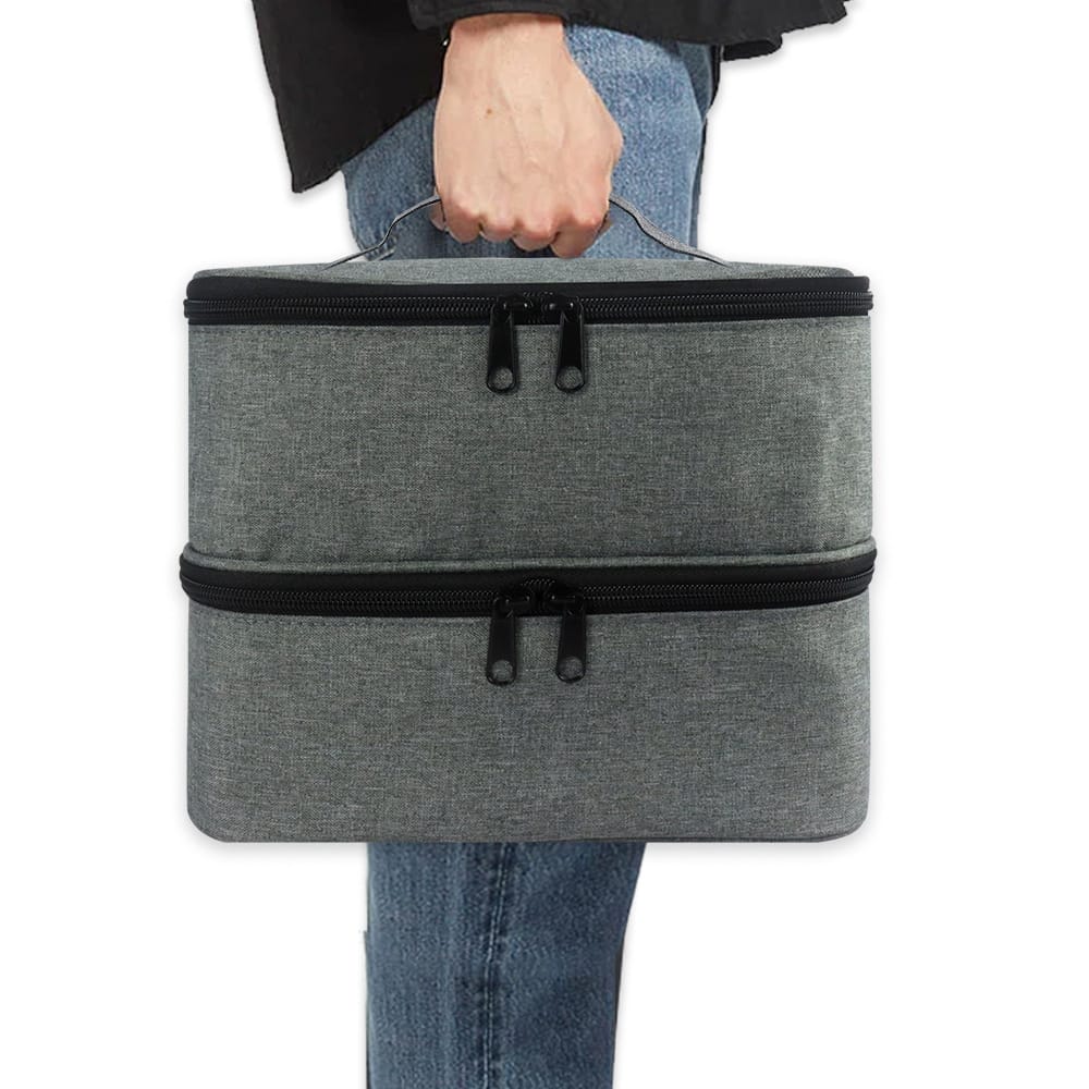 Nail polish travel organizer storage case