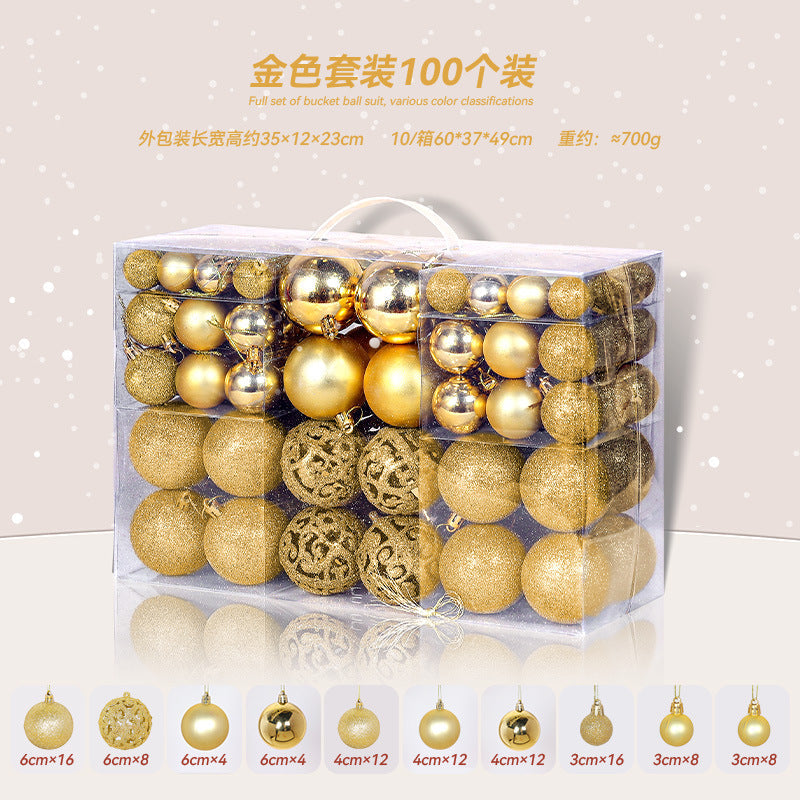 100Pcs Christmas Ball Ornaments for Christmas