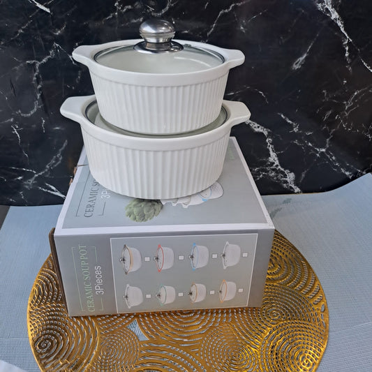 2pc serving Bowls textured 1ltr &2ltr
