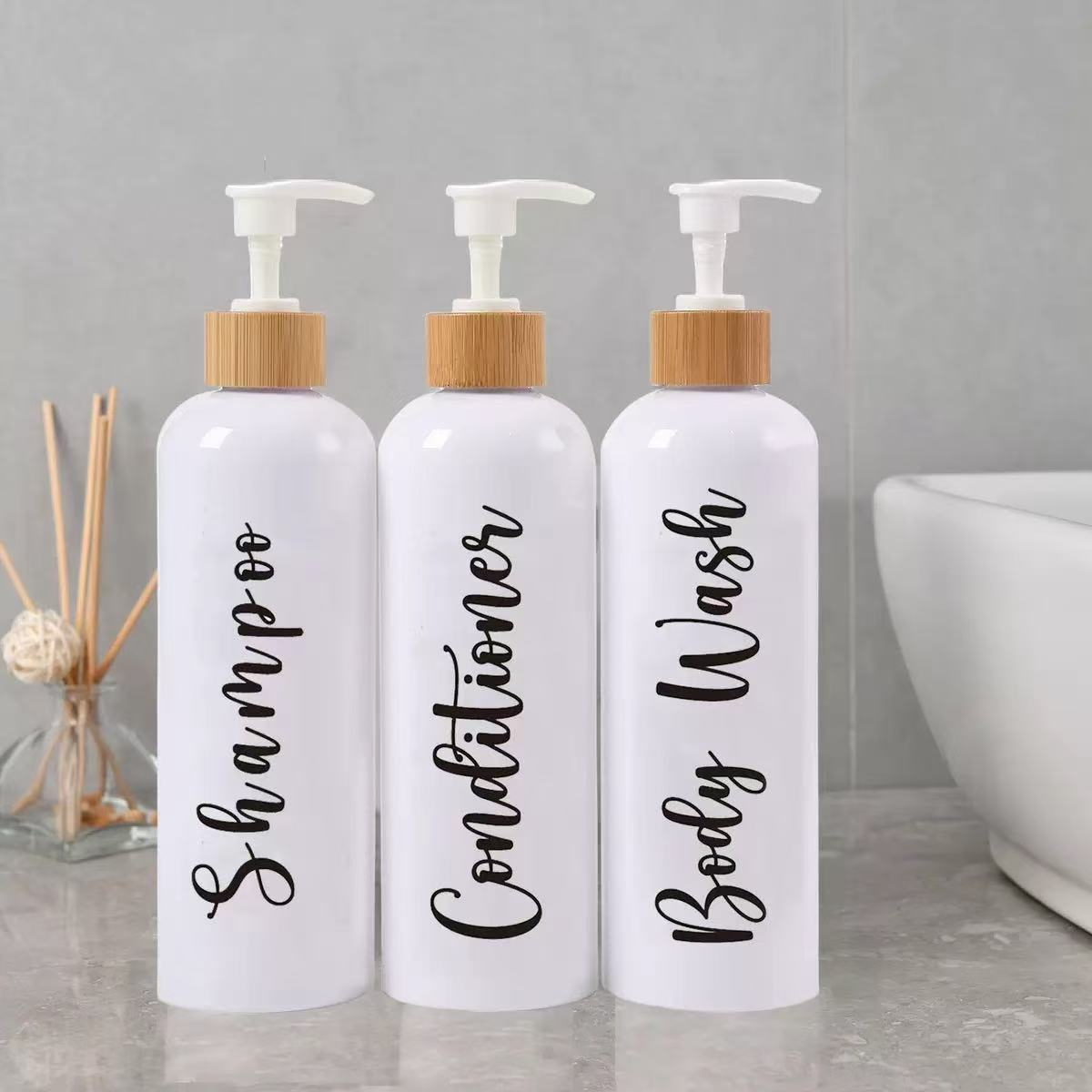 3in1 shampoo/conditioner/body wash dispensers