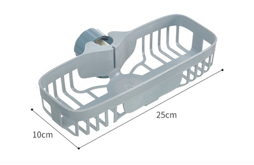 *Kitchen Faucet Rack, Kitchen Draining Basket, Storage Rack for Sponges and Rags Beside The Sink