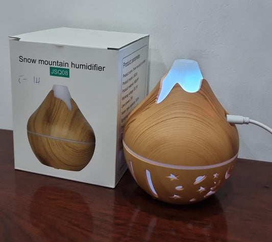 Multicolour light snow mountain humidifier