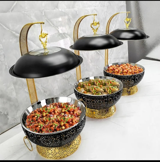 8.OL Round Chaffing Dish Hanging Buffet Food warmer