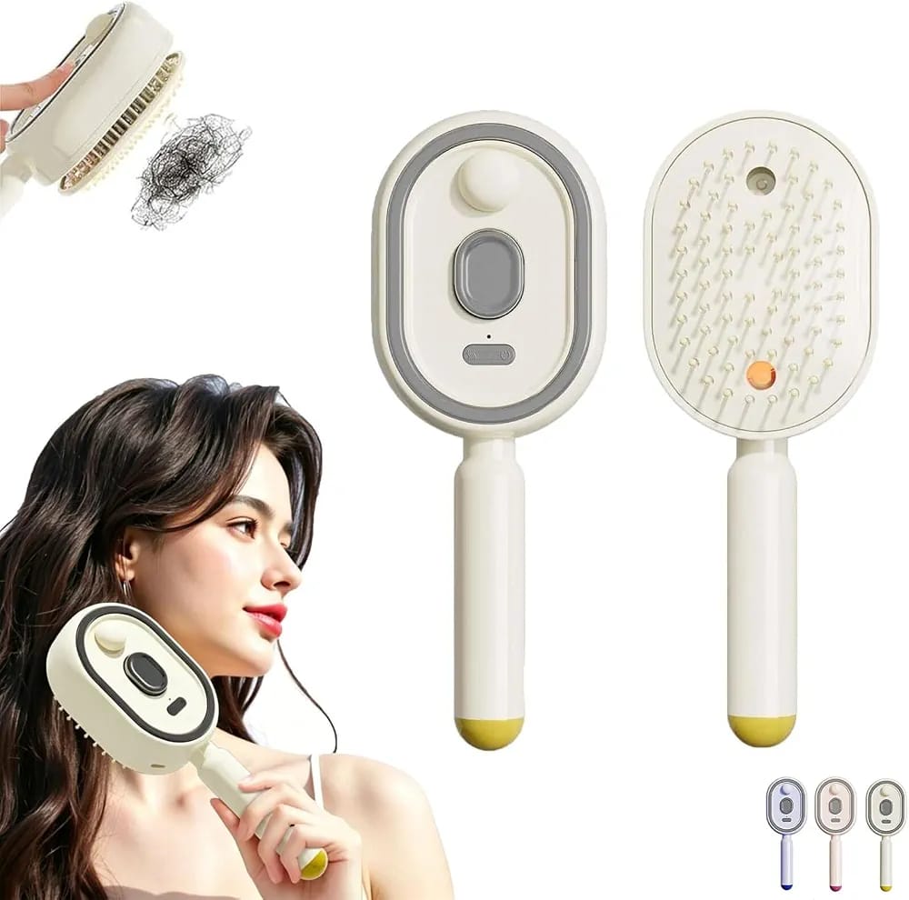 3 in 1 RECHARGEABLE MIST DETANGLING GROOMING BRUSH