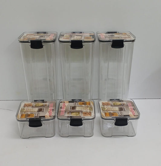 6Pc Acrylic storage containers