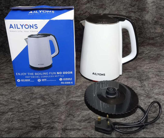 1.8ltr electric white kettle