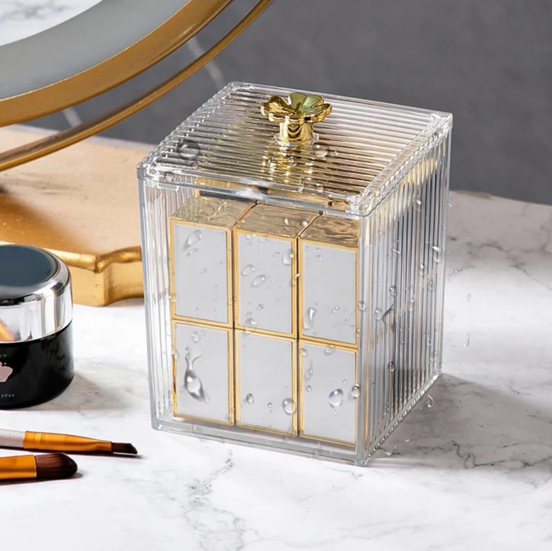 Single  Multifunction Makeup Cotton Pad Storage Box for Cotton Swab