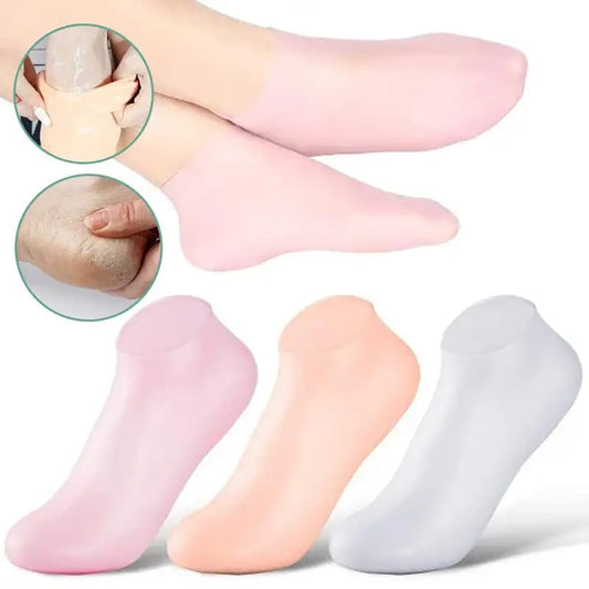 Moisturizing silicone socks
