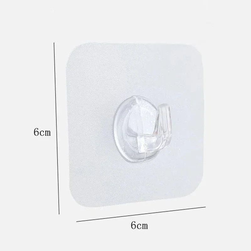 10Pcs Transparent Wall Hooks