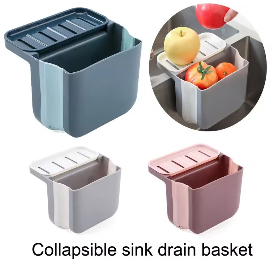 Kitchen Retractable drainage basket with suction cup