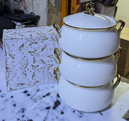 3 pcs ceramic pots 3.5