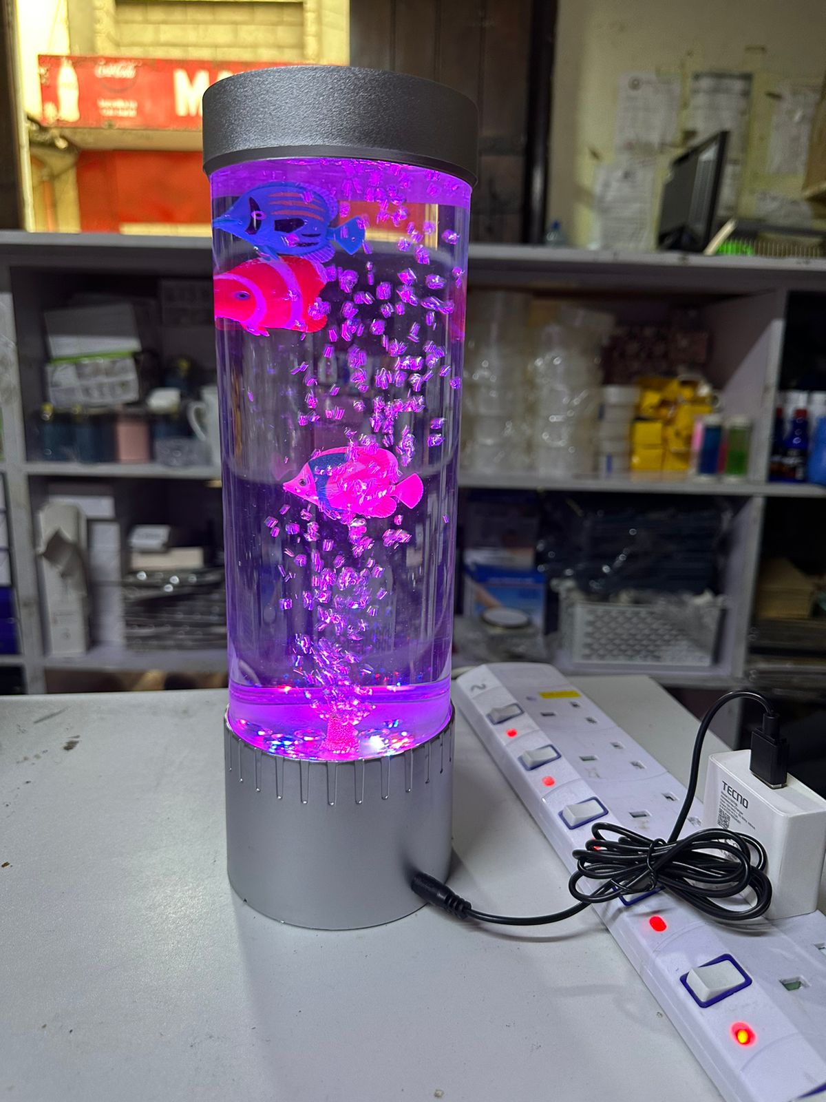 LED Bubble Fish Lamp decor