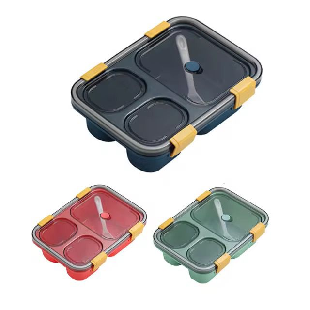 3 Compartment Kids lunch box / snack box