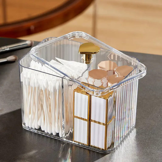 Transparent Acrylic Cotton Swab Storage Box