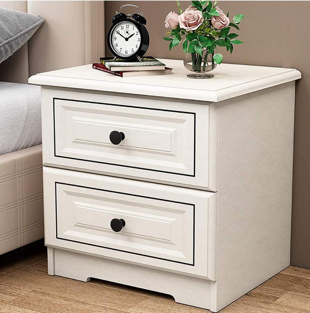 Contemporary Nightstand With 2 Drawers