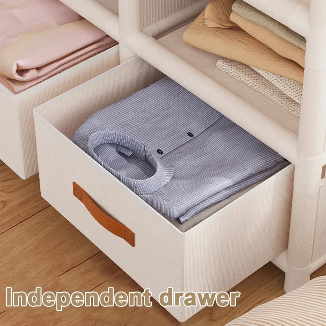 Elegant Heavy Duty Metallic Wardrobe