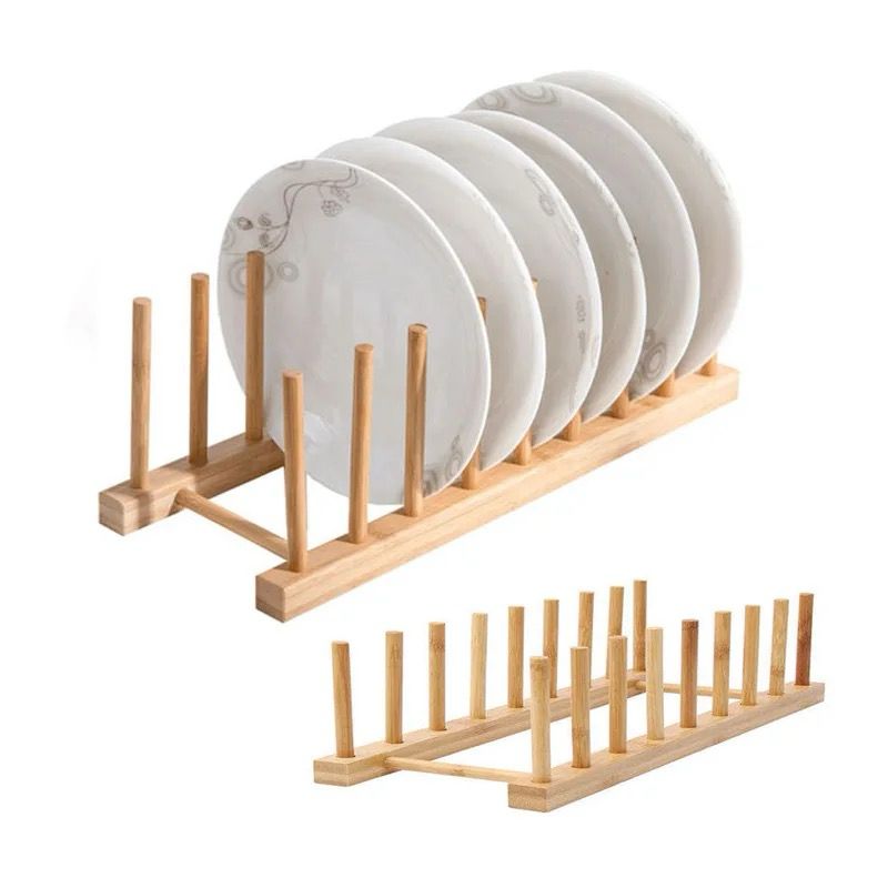 Bamboo plate /pot lids holder