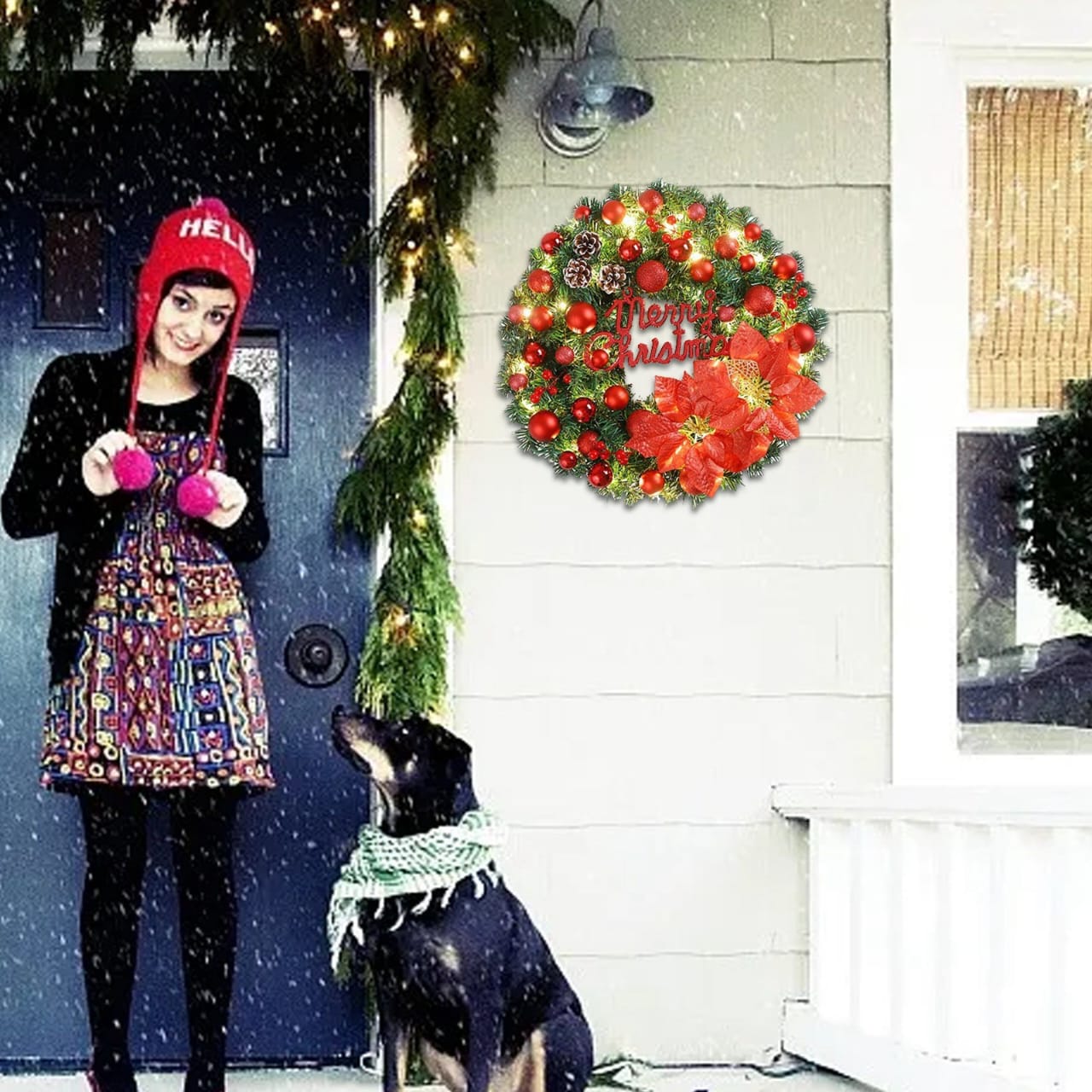 Christmas Door Wreath Decor