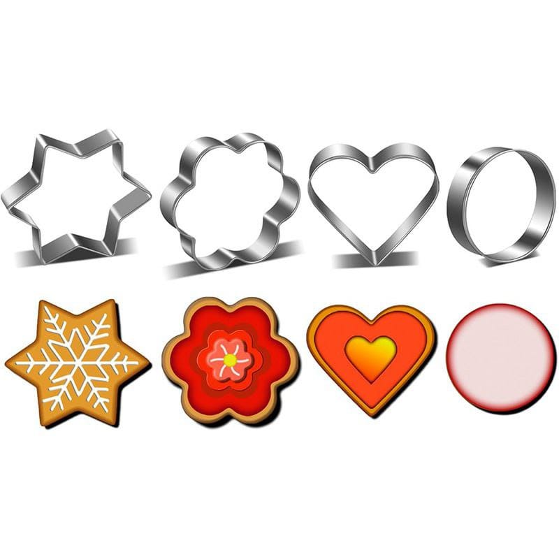 Stainless steel cookie cutter 4pcs