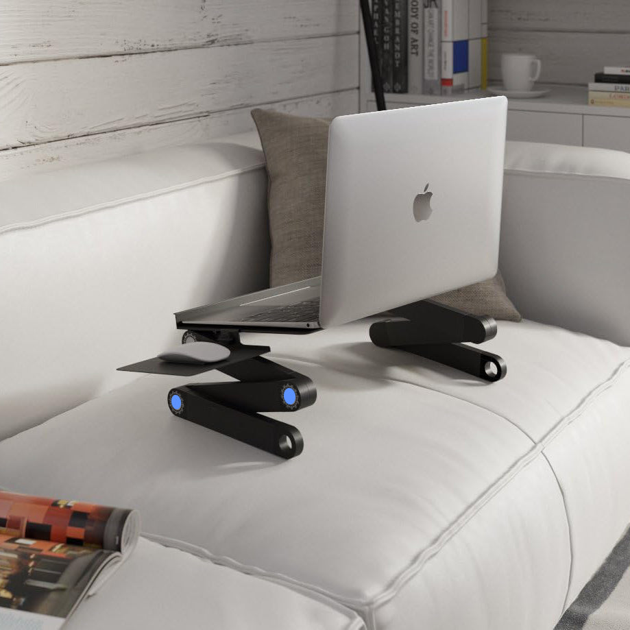 Laptop stand with mouse pad and fun