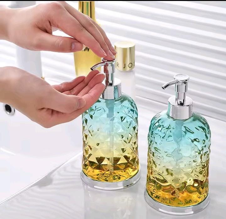 Acyric coloured handwash dispenser