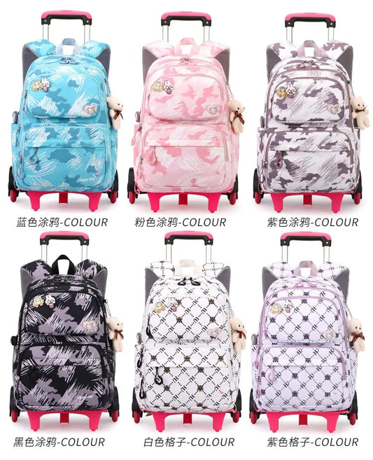 School Wheeled Backpack/School Trolley Bags With Wheels School