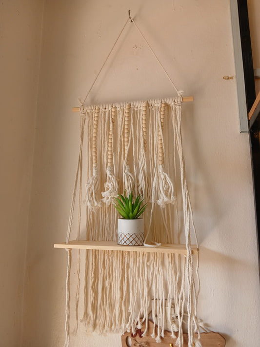 Nordic storage rack style plant hanging shelf