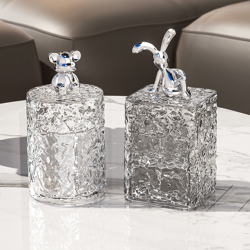 Cotton swab/toothpick holder