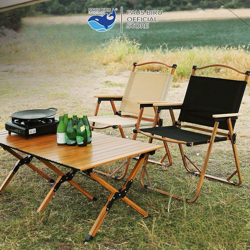 Foldable Camping Picnic Table With 4 chairs and storage box