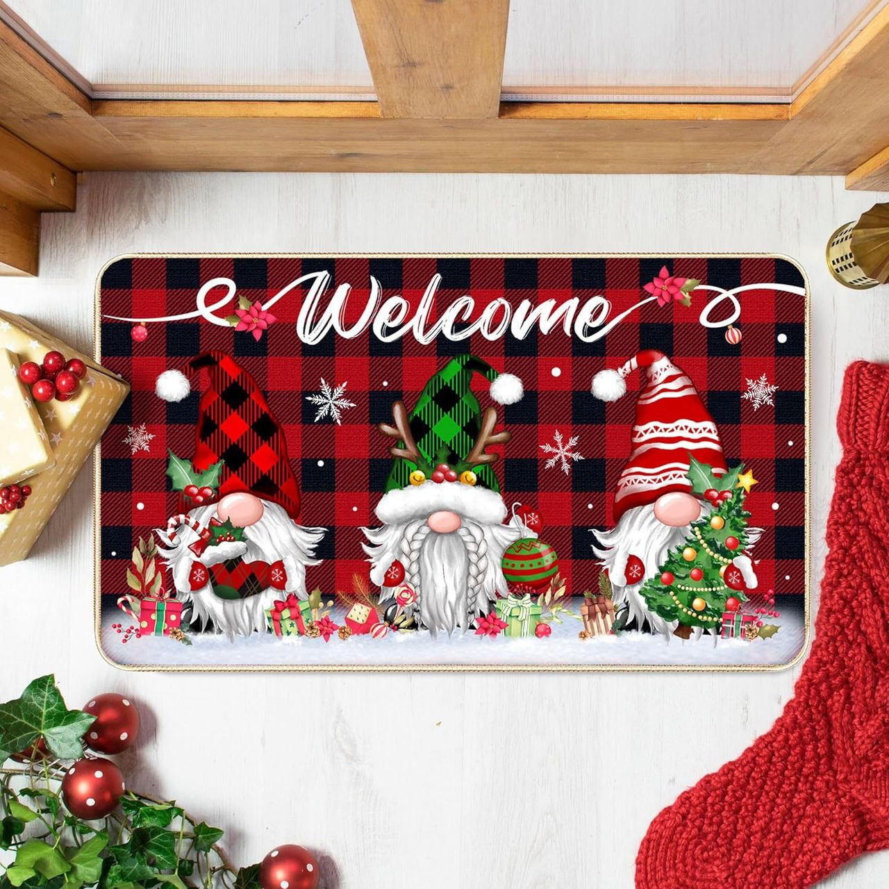 Anti- slip Entryway Christmas Mats