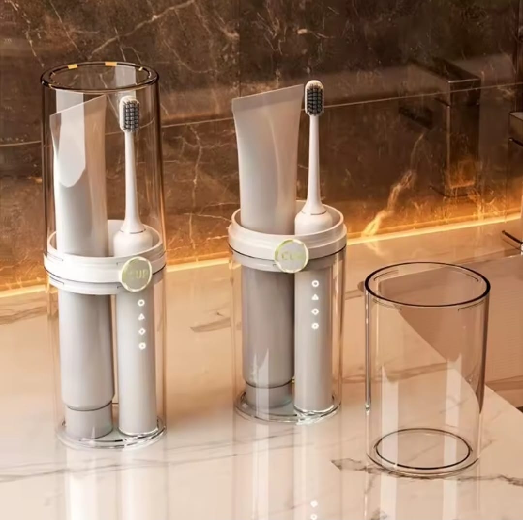 Acrylic big size toothbrush holder