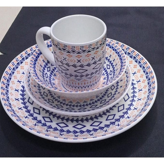 Ceramic  pink flowered dinner set 24pc