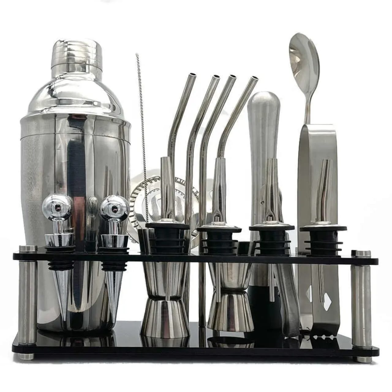20pcs stainless Cocktail Set Shaker Mixer,Drink Making Kit,Bartender Kit Bars Set Tools