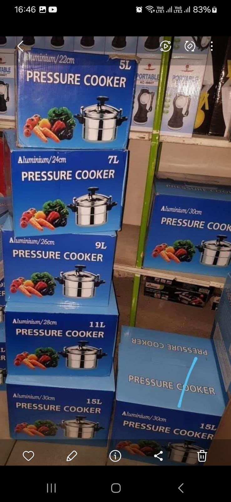 Aluminum Pressure Cookers