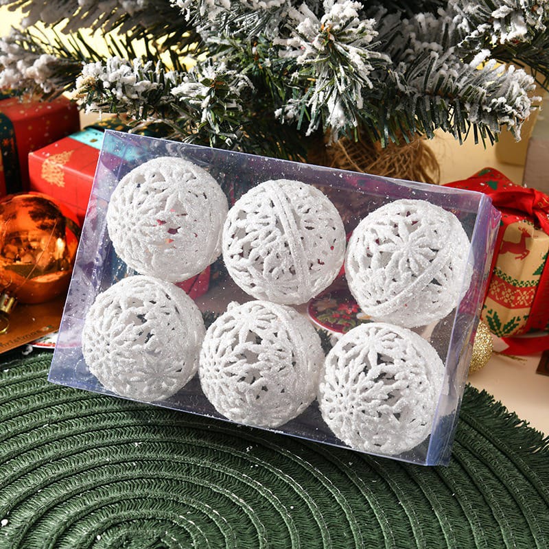 6Pcs 6CM Christmas Balls Christmas Tree