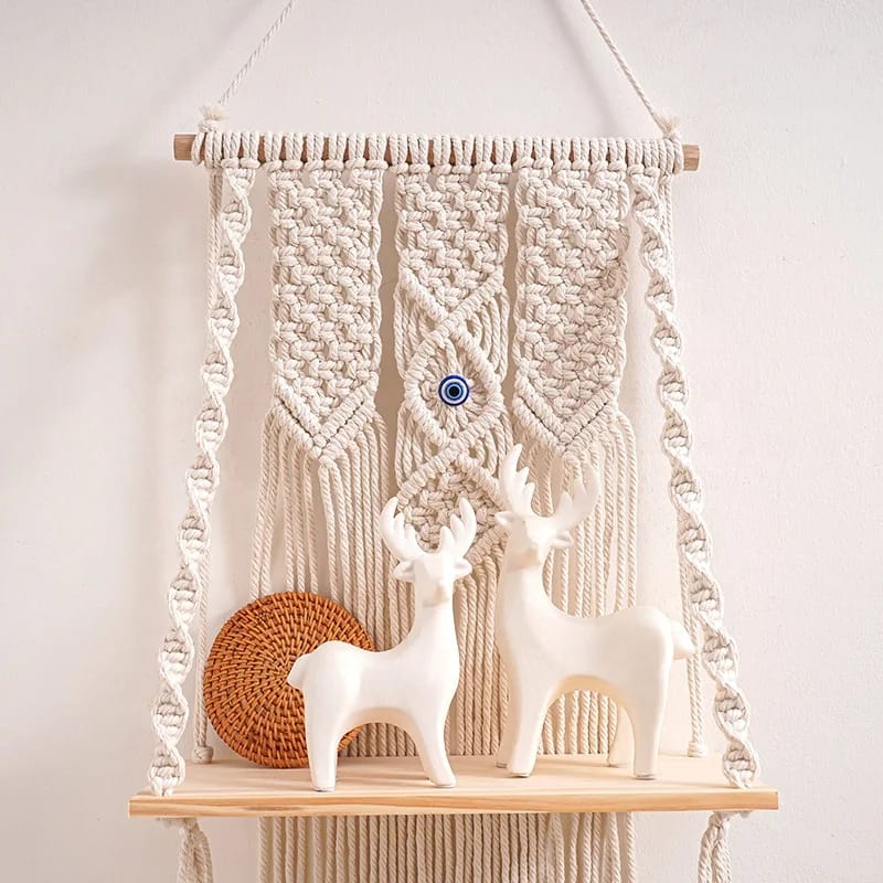 Nordic storage rack style plant hanging shelf